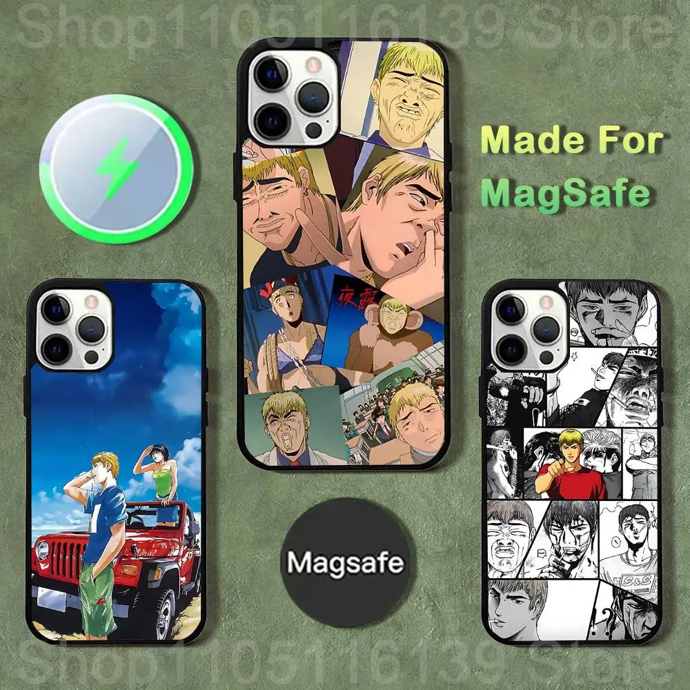 

GTO-onizuka T-Teacher Phone Case For iPhone 17,16,15,14,13,12,11,Pro,Max,Plus,Mini,SE4,E Magnetic Magsafe Wireless Charging