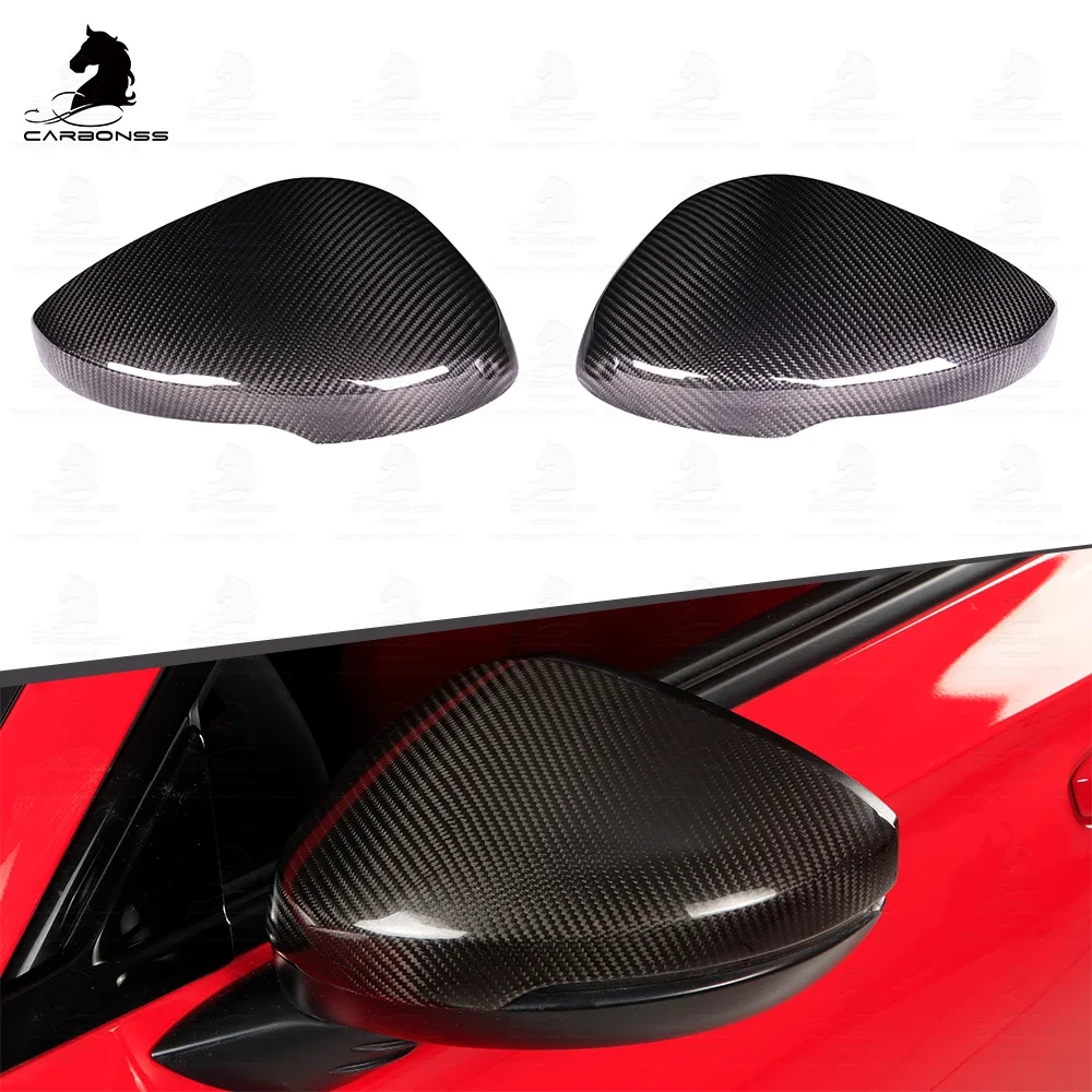 Real Carbon Fiber Side Rearview Mirror Cover Reverse Mirror Shell Cover Rearview Mirror Overlay for 11th Gen Civic Type R FL5 20