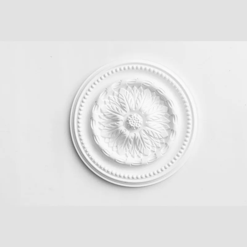 JM7025 Ceiling High Density PU Polyurethane Ceiling Decoration Carved Lamp Tray