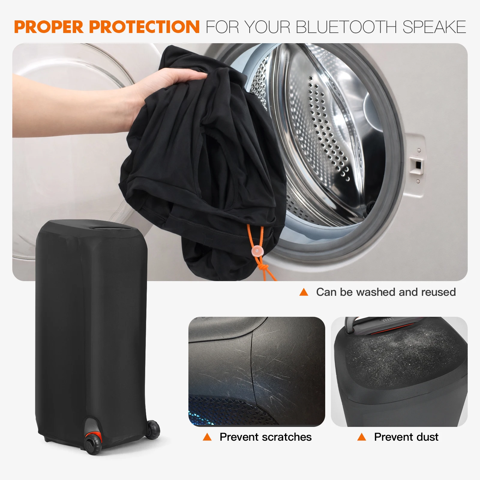 Portable Speaker Lycra Dust Case  For JBL PARTYBOX 120 320 520 710 720 1000 UL Storage Bag Party Speaker Carry Case Cover view 5