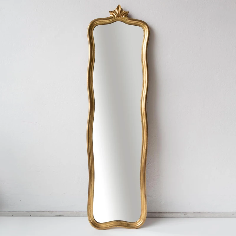 

Aesthetic Vintage Art Mirror Macrame Gold Luxury Dressing Rectangle Mirror Panels Decor Length Espelho De Mesa Decoration Home