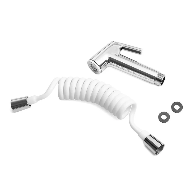 Draagbare Badkamer Toilet Bidet Douchekop Mondstuk Met 1.5M Telefoon Doucheslang Draagbare Luier Bidet Wc Shattaf Sproeier