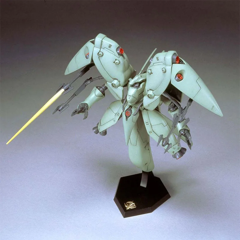 Bandai original gundam modelo garagem kit hgm série 1/550 gundam Amx-002 neue Ziel anime figura de ação montagem modelo brinquedos