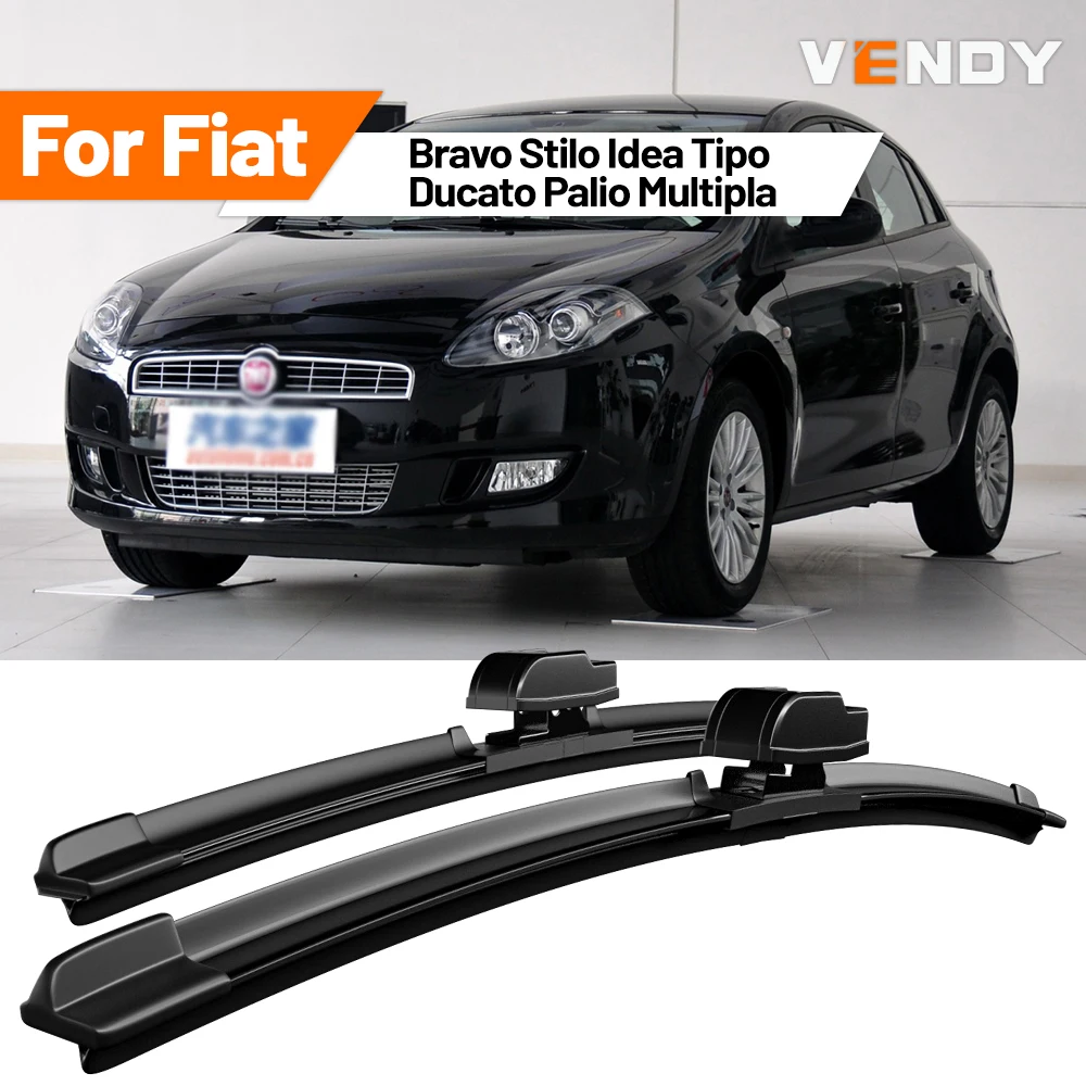 Para Fiat Bravo Stilo Idea Tipo Ducato Palio Multipla: Palhetas de Borracha para Limpador de Para-brisa Dianteiro - Acessórios Automotivos
