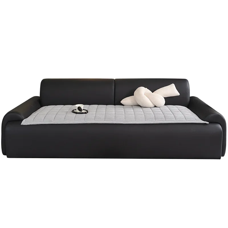 2025 Modern Minimalist Non-Slip Seat Cushion New Corduroy Grid Quilted Sofa Mat Winter Warm Thickening Plush Cushion Universal