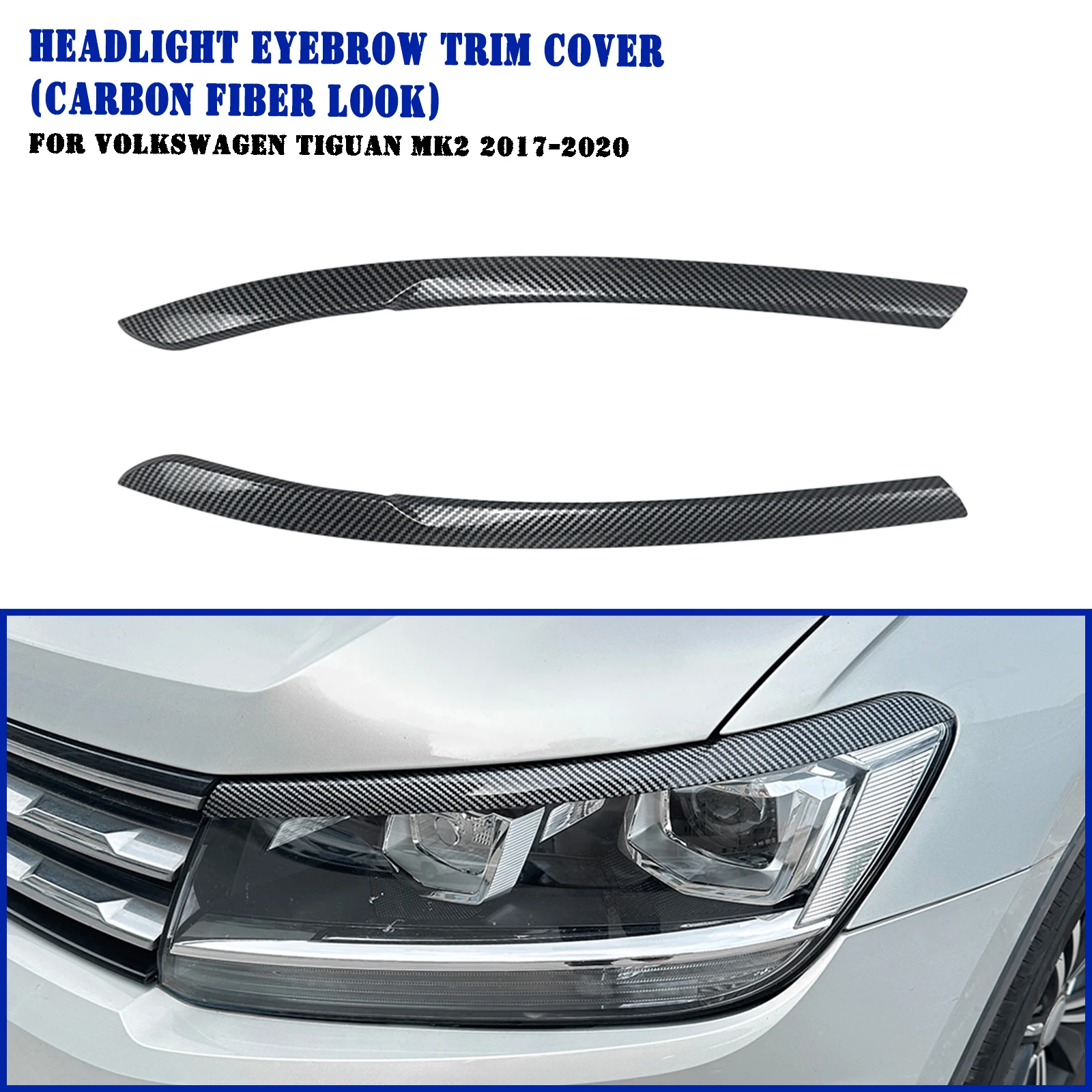 

Накладка на веко передней фары для Volkswagen VW Tiguan MK2 2017-2021