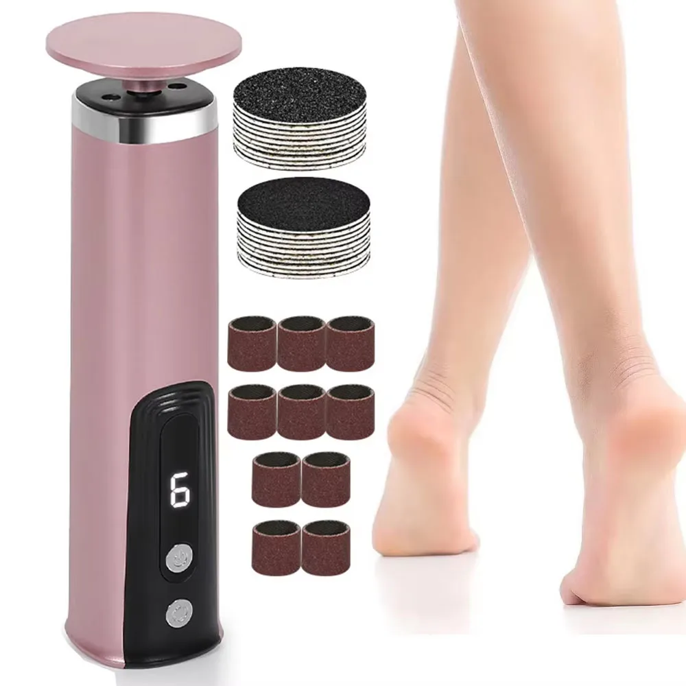 أداة العناية بالقدم 2 في 1 أدوات العناية الكهربائية لليد القدم تلميع أظافر ناعمة مزيل مسامير القدم الكهربائية ملف باديكير منظف القدمين #2