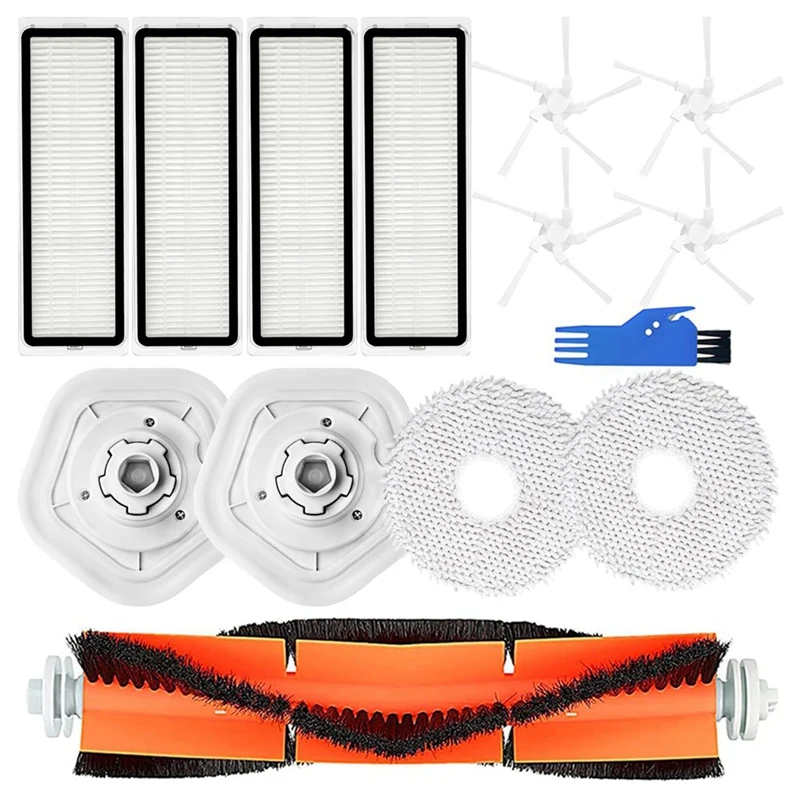 

AF89-Replacement Part Kit For Xiaomi Dreame W10/ W10 Pro Robot Vacuum Cleaner Main Side Brush Mop Cloth Hepa Filter