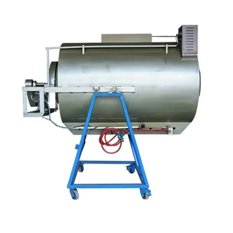 Tea Cleaning Machine Large and Small Automatic Silver Flower Drum Commercial Liquefied Gas Stir-fry Tea Cleaning Machine