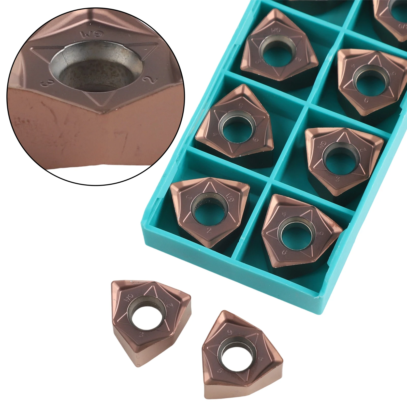

10pcs/box WNMU080608EN-M Turning Inserts CNC Carbide Inserts For MFWN Turning Tool Metal Steel Processing