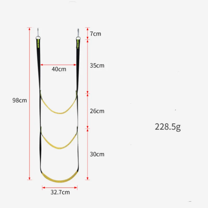ISURE MARINE Three Layer Portable Soft Rope Ladder Nylon Three Step Yacht Side Hanging Ladder Reusable Boat Accessories