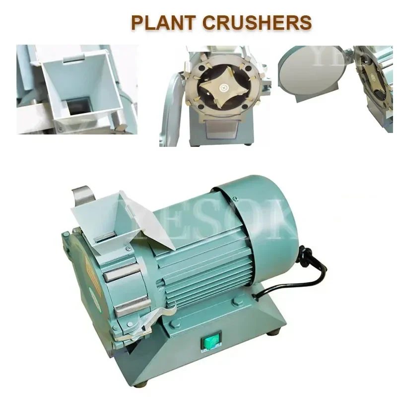 Micro Plant Grinding Machine Laboratory Instrument  Mini Mill Plant Machine Herbal Grain Grinder Soil Pulverizer Fz-102