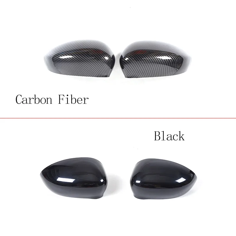 For Fiat 500 2016-2024 ABS Carbon Fiber Car Exterior Mirror Caps Replacement Accessories Car Replacement Accessories