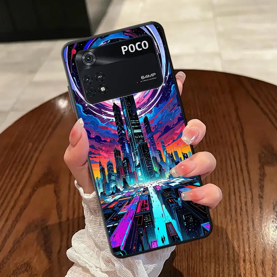 حافظة SCI-FI City لهاتف Xiaomi Poco F3 F4 F5 X3 X4 X5 C65 C50 M5 C51 M3 M4 Pro غطاء خلفي ناعم #2