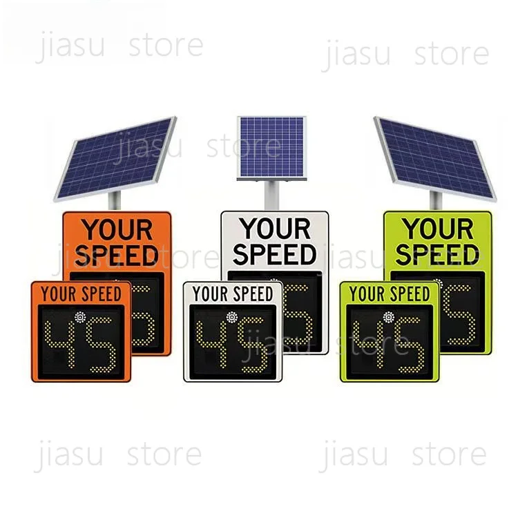 FCC Certified Solar Powered Radar Speed Sign, Traffic Speed Detector, Speed Limit Display Radar Sensor