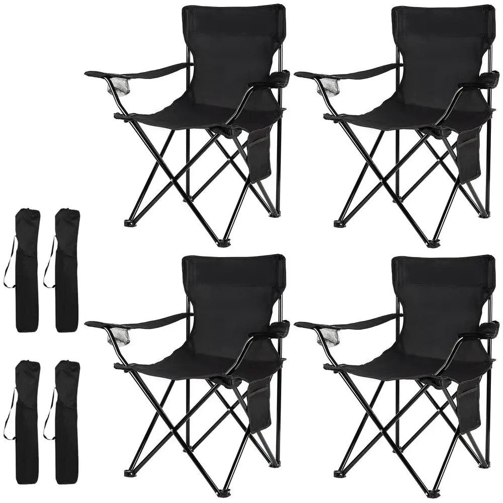 

4Pack Folding Camping ChairsLightweight, InstallationFree, Portable Chair for Beach, Lawn, Outdoor Sports
