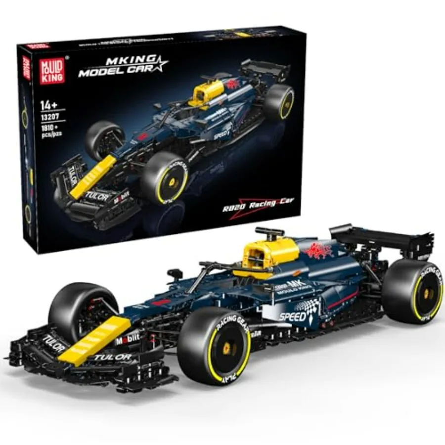

Race Car Model Toy MOC Bricks Building Kit for Adult 1 810 Pieces Static Sportscar Design Red and Black Racing Color High-Detai