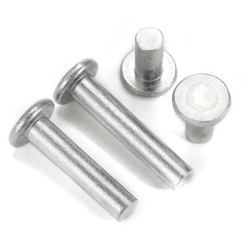 M2 M2.5 M3 M4 M5 M6 M8 Aluminium Solid Rivet Flat Head Hand Percussion Punch Self-plugging Fixed Rivets