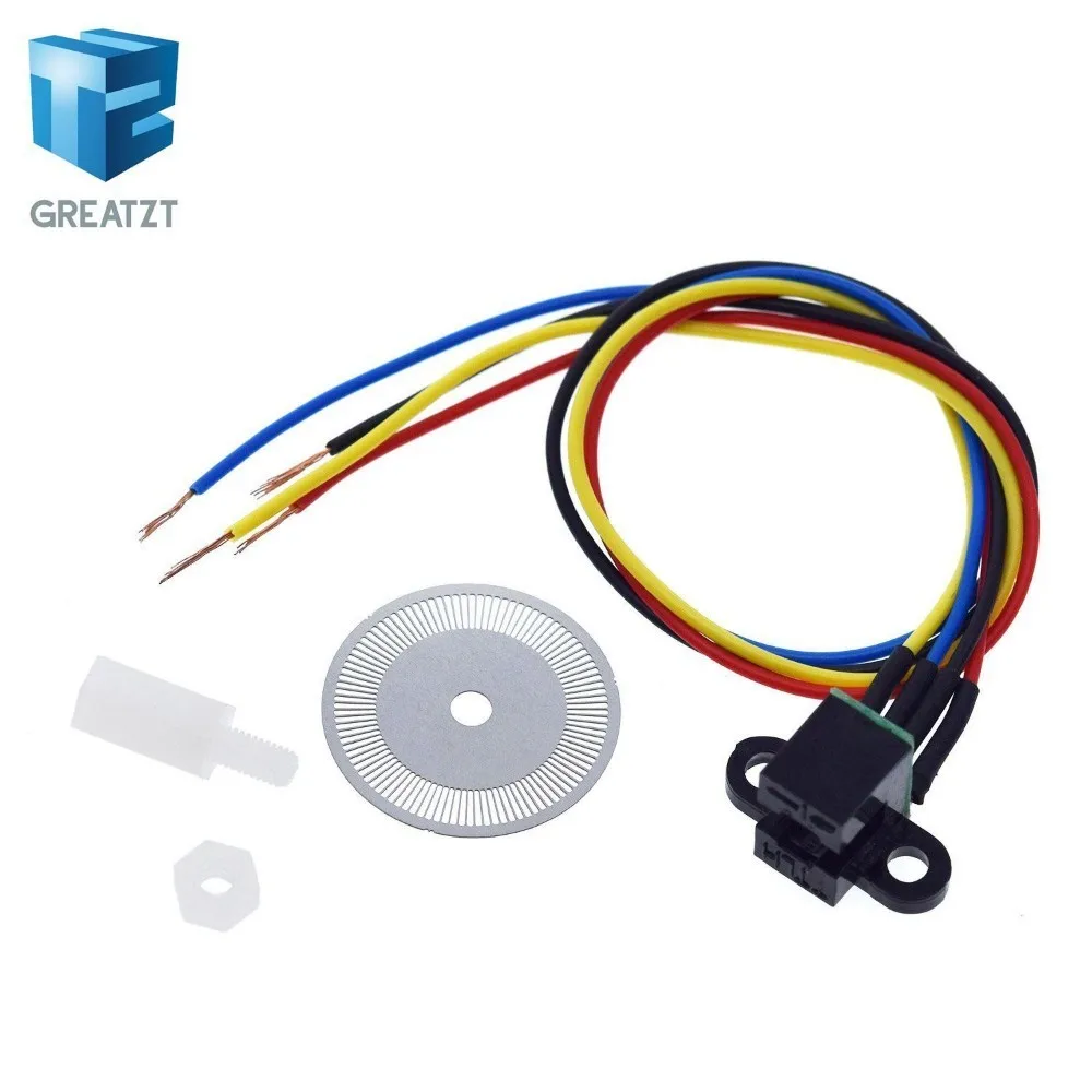 GREATZT Photoelectric Speed Sensor Encoder Coded Disc Code Wheel For Freescale Smart Car 5V For Arduino DIY