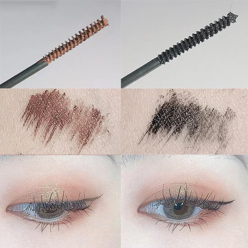 1 Pcs Brush Head Mascara Slim and Thick Curling Anti-sweat Non-smudge Curling Mascara Comestics Curling Mascara Ultra-fine Small
