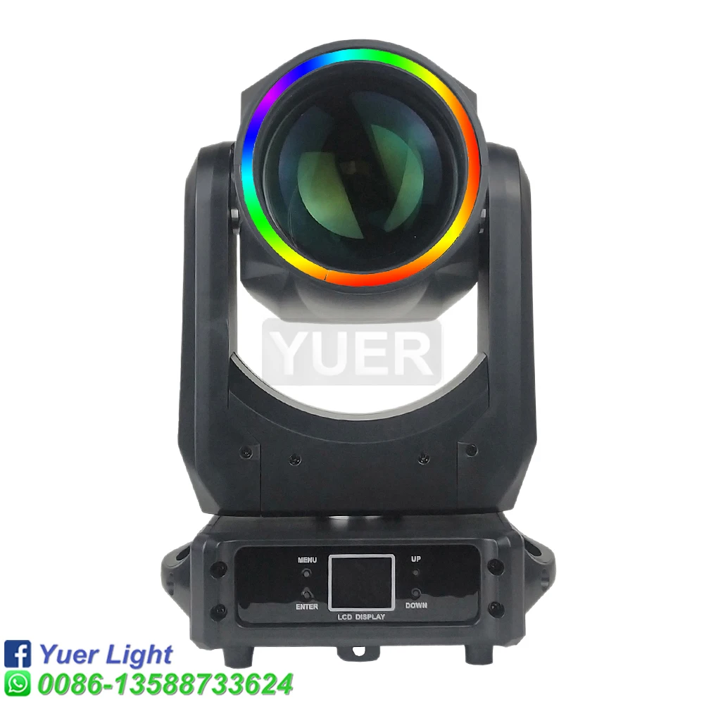 2Pcs/lot 200W LED Moving Head Light Beam Spot Wash Atomization Rainbow Effect 8+16+24 Rotating Prisms For Stage DJ Party DMX512