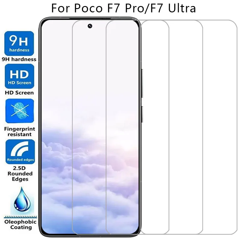 Защитная пленка для экрана xiaomi poco f7 pro ультра защитное закаленное стекло на pocof7 f 7 7f f7pro f7ultra 5g пленка стекло xiomi xaomi