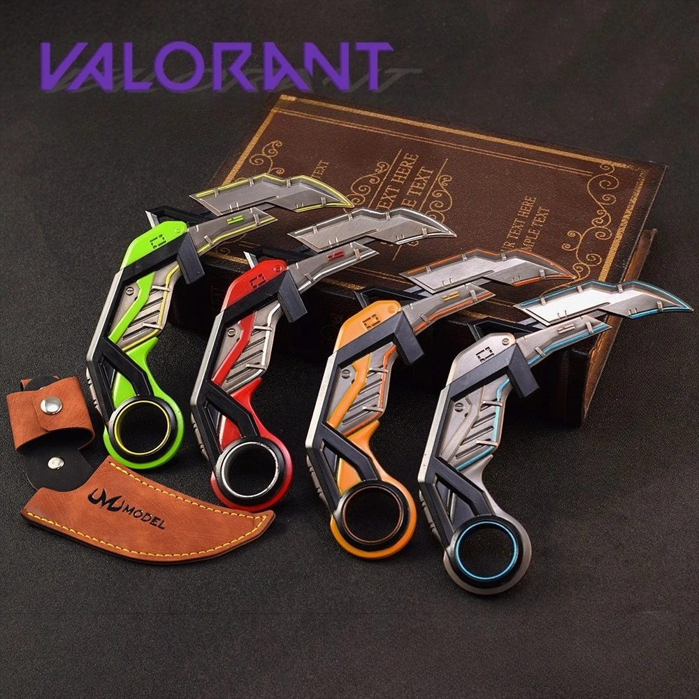 

17cm Valorant RGX Graphics Claw Knife Cosplay Game Peripheral Metal Weapon Model Safety Tactical Minitery Training Knife gift