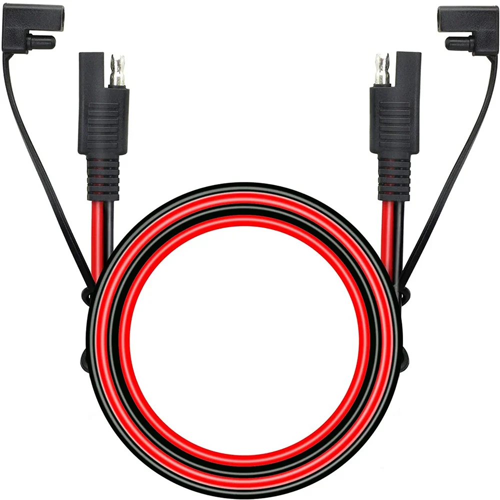 95CM 10AWG SAE to SAE 2 Pin Quick Disconnect Power Automotive Extension Cable Cap for Solar Panels Battrey Motorcycle Battrey