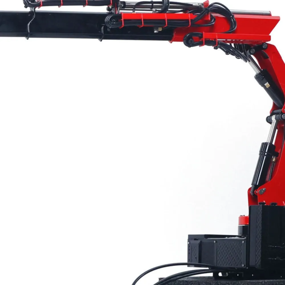 

Lesu Rc Hydraulic Truck Crane Painted For 1/14 Diy Rc Tamiyaya Model Dumper Tractor Truck Excavator Construction Vehicle Part