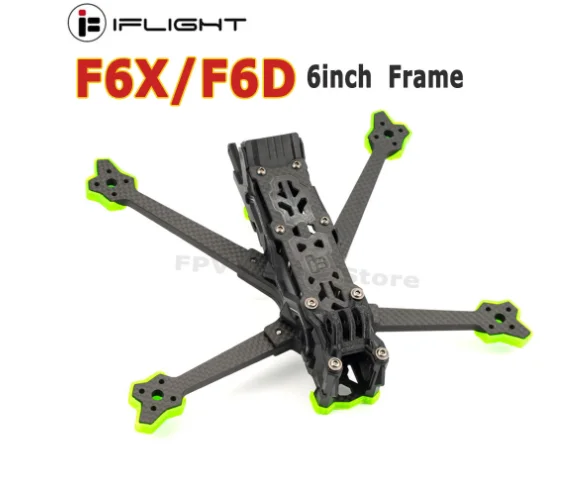 

iFlight Nazgul Evoque F5 225mm 5inch F5D/F5X HD/Analog Frame Kit （Squashed-X / DeadCat） with 6mm arm for FPV parts