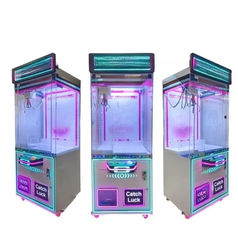 Mini Plastic Kids Toy Crane Machine With Candy Prize Box Cute Cartoon Animal Small Home Use Claw Machine