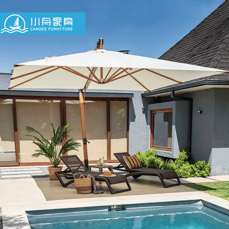 Roman Umbrella, Outdoor Umbrella,Sunshade, Rainproof, UV Protection,Thickened Material, Aluminum Alloy Columns, Rotatable