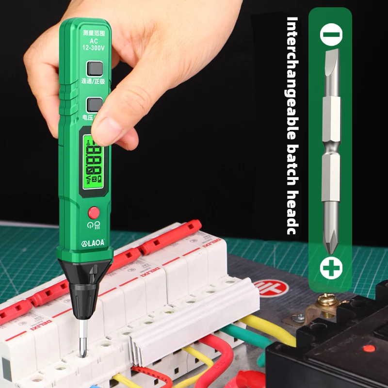 LAOA Mini Digital Multimeter Pen Smart Voice Broadcast Tester Meter Multimetro AC Voltage Professional Test Tools - view 3