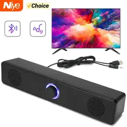 PC Soundbar Wired and Wireless Bluetooth Speaker USB Powered Soundbar for TV Pc Laptop Gaming Home Theater Surround Audio System