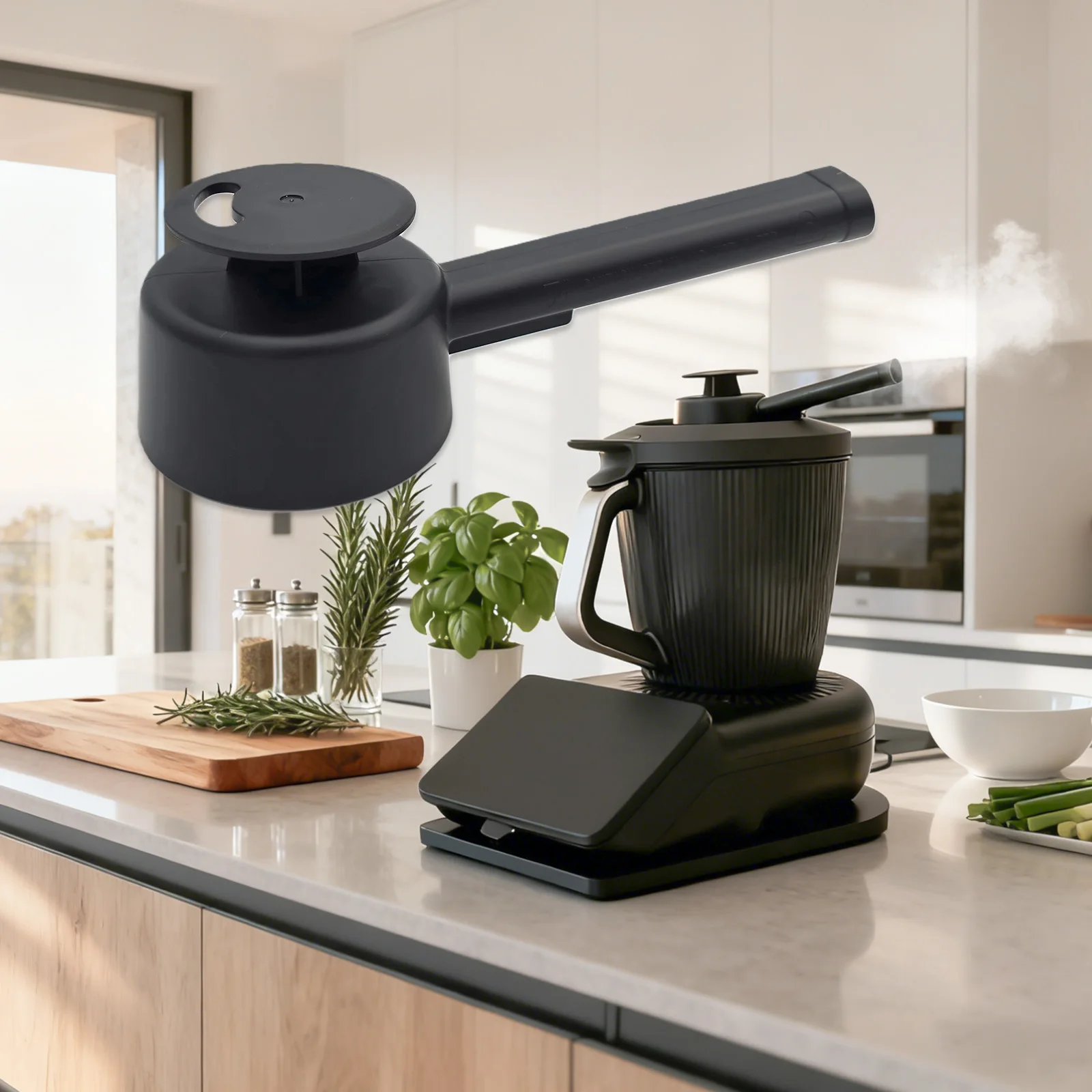 Steam Diverter Compatible with Thermomix TM7 360° Rotating Cooking Steam Deflector Kitchen Guide Pipe Cabinet Protection Tools