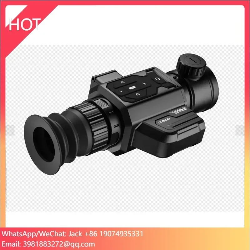 サーマルイメージング暗視スコープ望遠鏡 384x288 (50Hz) 35mmレンズ ズーム1-8倍 狩猟用サーマルスコープ