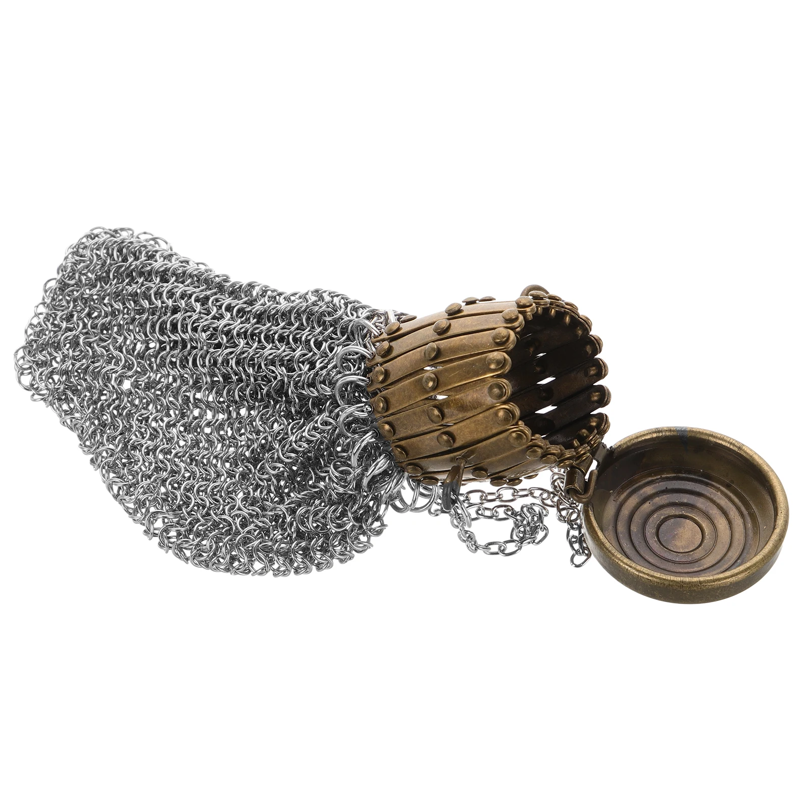 

Vintage 1920s English Metal Coin Purse Small Mesh Hanging Bag Durable Handmade Coin Holder Portable Mini Purse for Travel