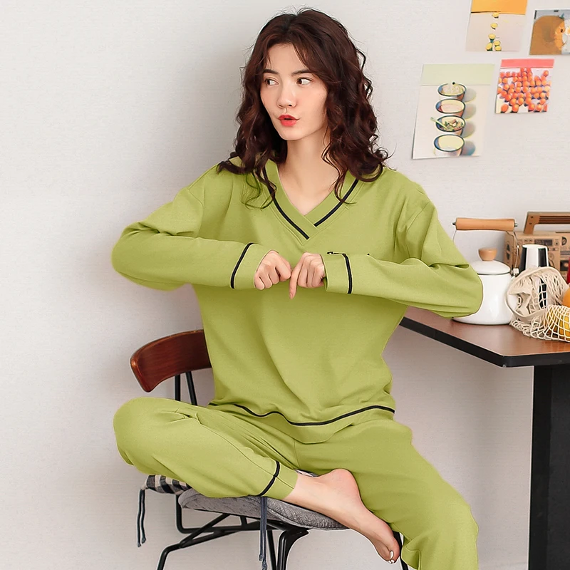 With Breastfeeding Mouth And Adjustable belt Pajamas For Pregnant Women Full Cotton Postpartum Confinement Home Service Clothing