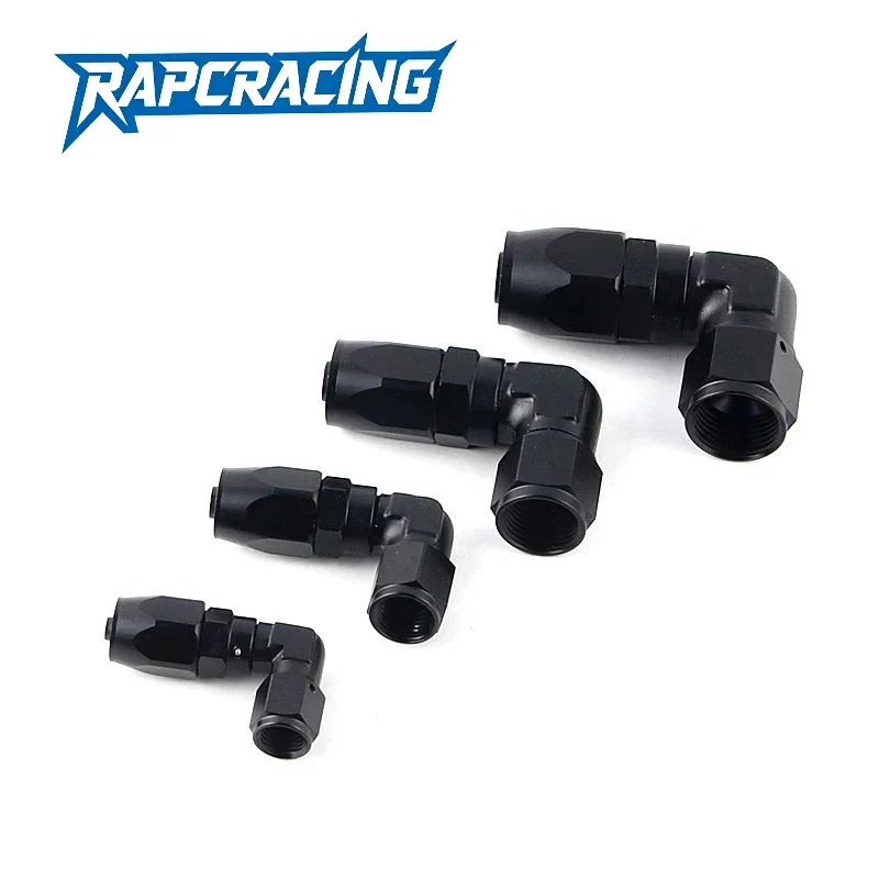Straight 90 Degree Aluminum AN4 6 8 10 forged type swivel Hose End Fitting Adapter Oil cooler Fuel Line