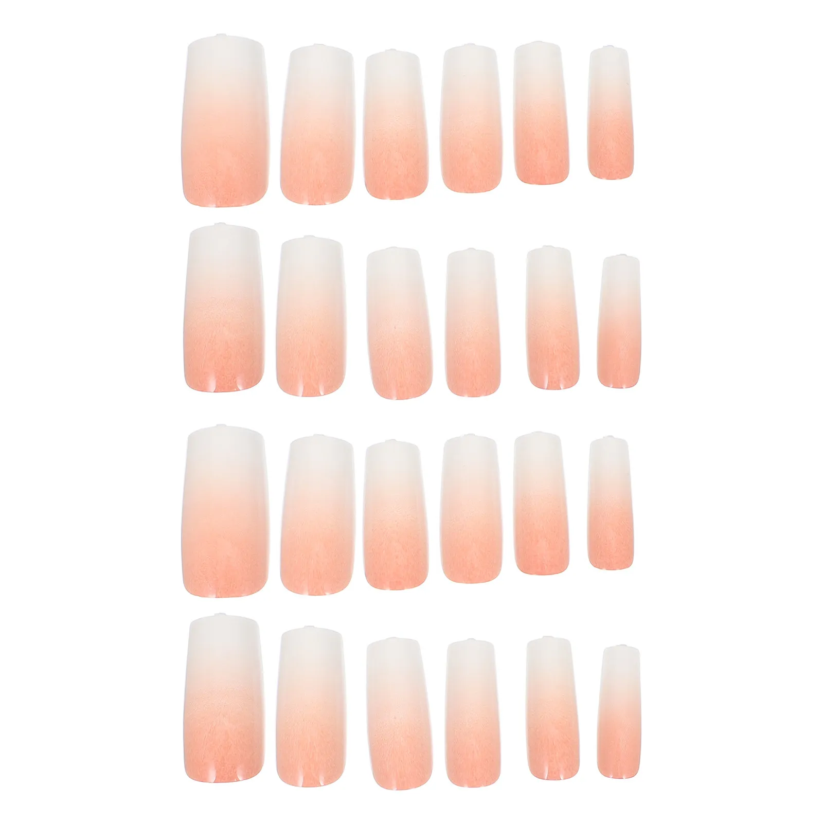 

120Pcs Gradient False Nails Short Press on Nail Tips for Women Girls Artificial Nail Decoration Reusable Full Cover Fake