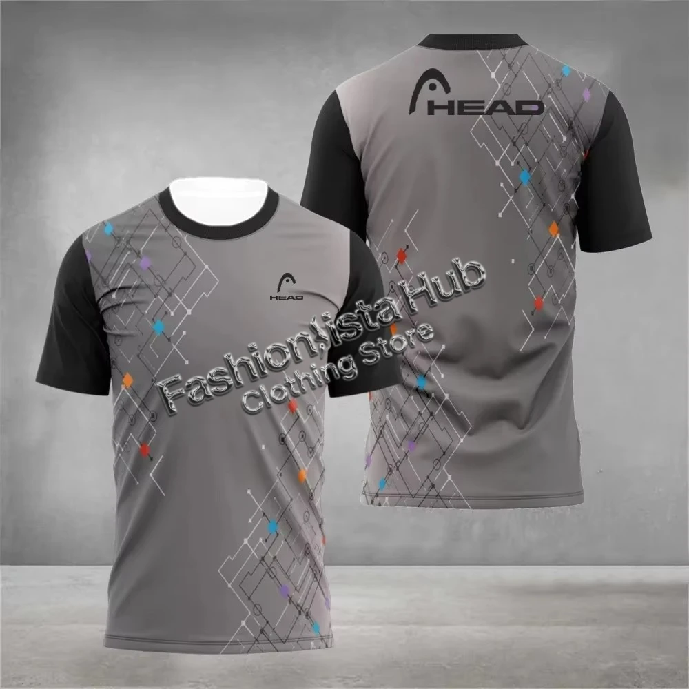 

Fashion Badminton Training Clothing 3D Printing T-shirt Tops Outdoor Tennis Sportswear Summer Children's Short Sleeve Tees