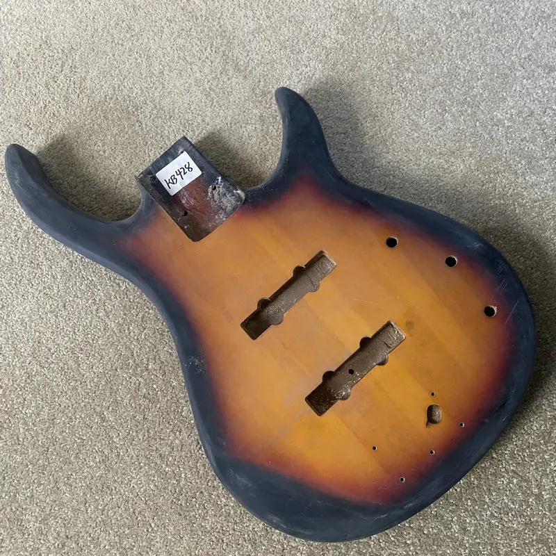 KB428 Matte Sunburst Color Solid Basswood Jazz Bass Body Unfinished Version 4 String Bass Replace and DIY