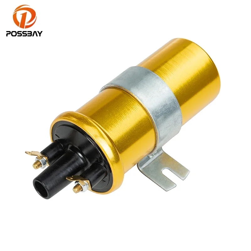 Car High Performance Standard 12V Sports Ignition Coil Points Condenser Based with Non Ballast Ignition System Parts Universal