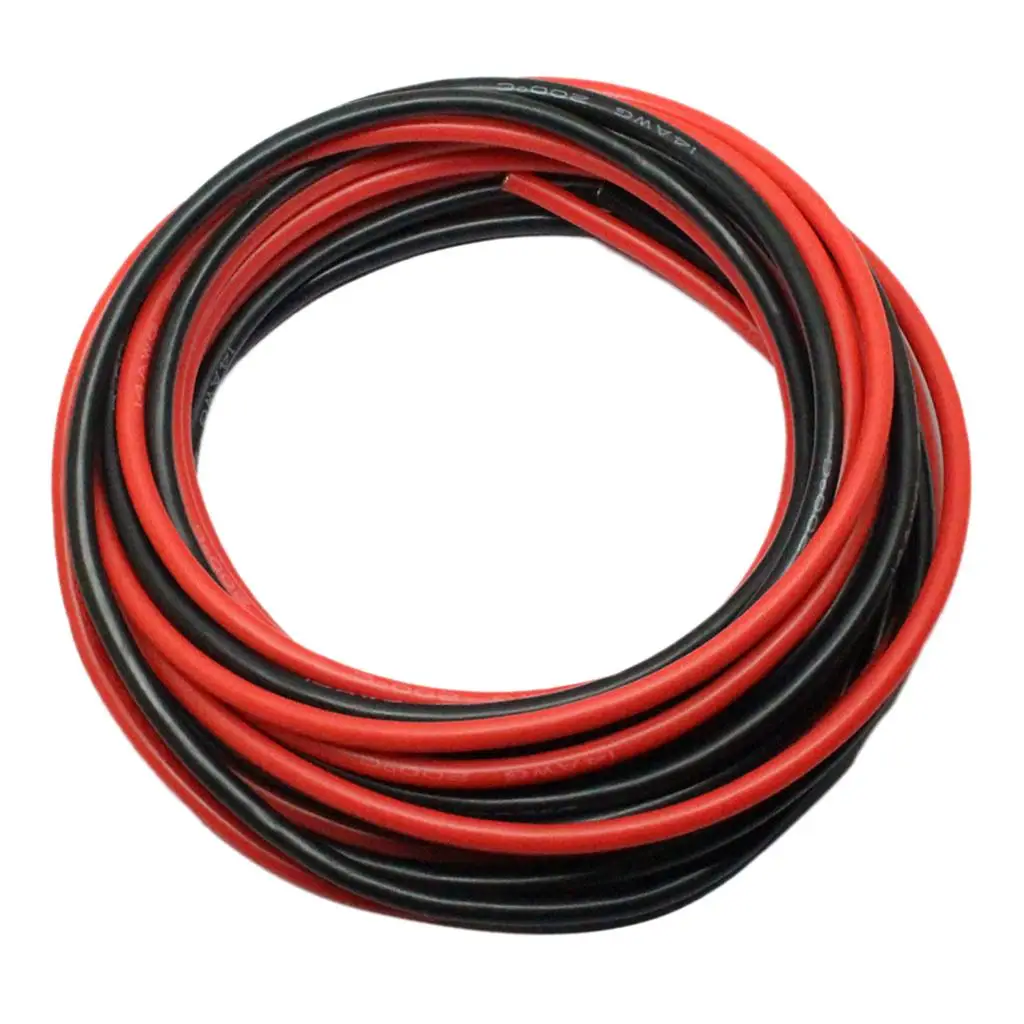 2 Roll 14AWG Super Flexible High Temperature Resistant Silicone Wire Cable