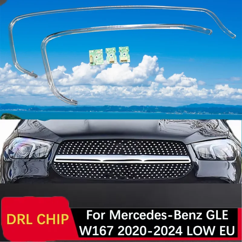 Ballast Module for Mercedes-Benz GLE W167 White Light 20-24 LOW EU Car Daytime Lights DRL CHIP Lamp Tube Circuit Board Angel Eye