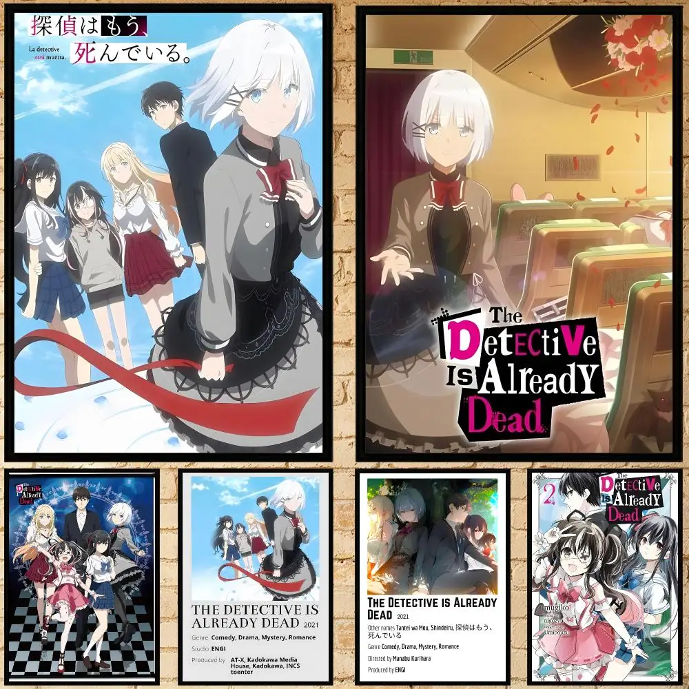 anime The Detective Is Already Dead Poster Poster HD Waterproof Self-adhesive Art Print Wall Decor for Bedroom Living Room Gift