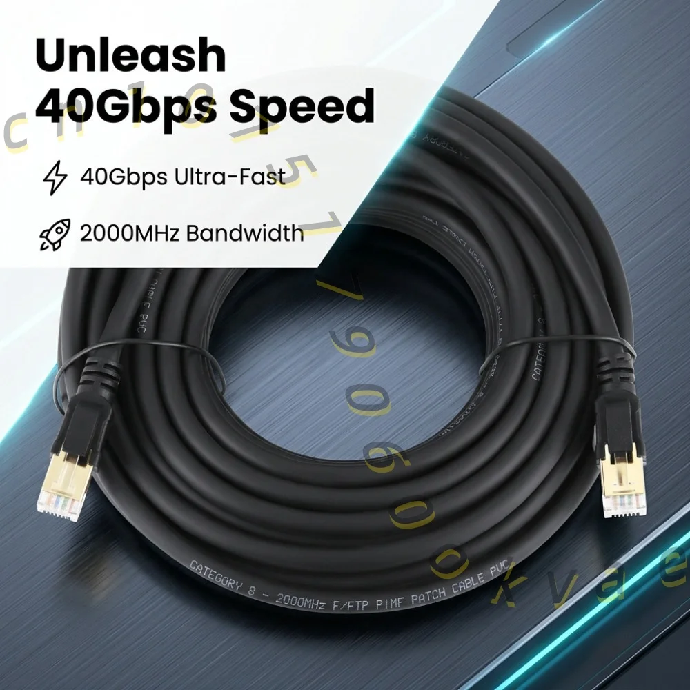 Cat 8 Ethernet Cable LAN Network Cat8 Rj45 Speed Network Cable 40Gbps 2000Mhz 26AWG 1m 2m 3m 5m 10m 20m 30m For Router Modem