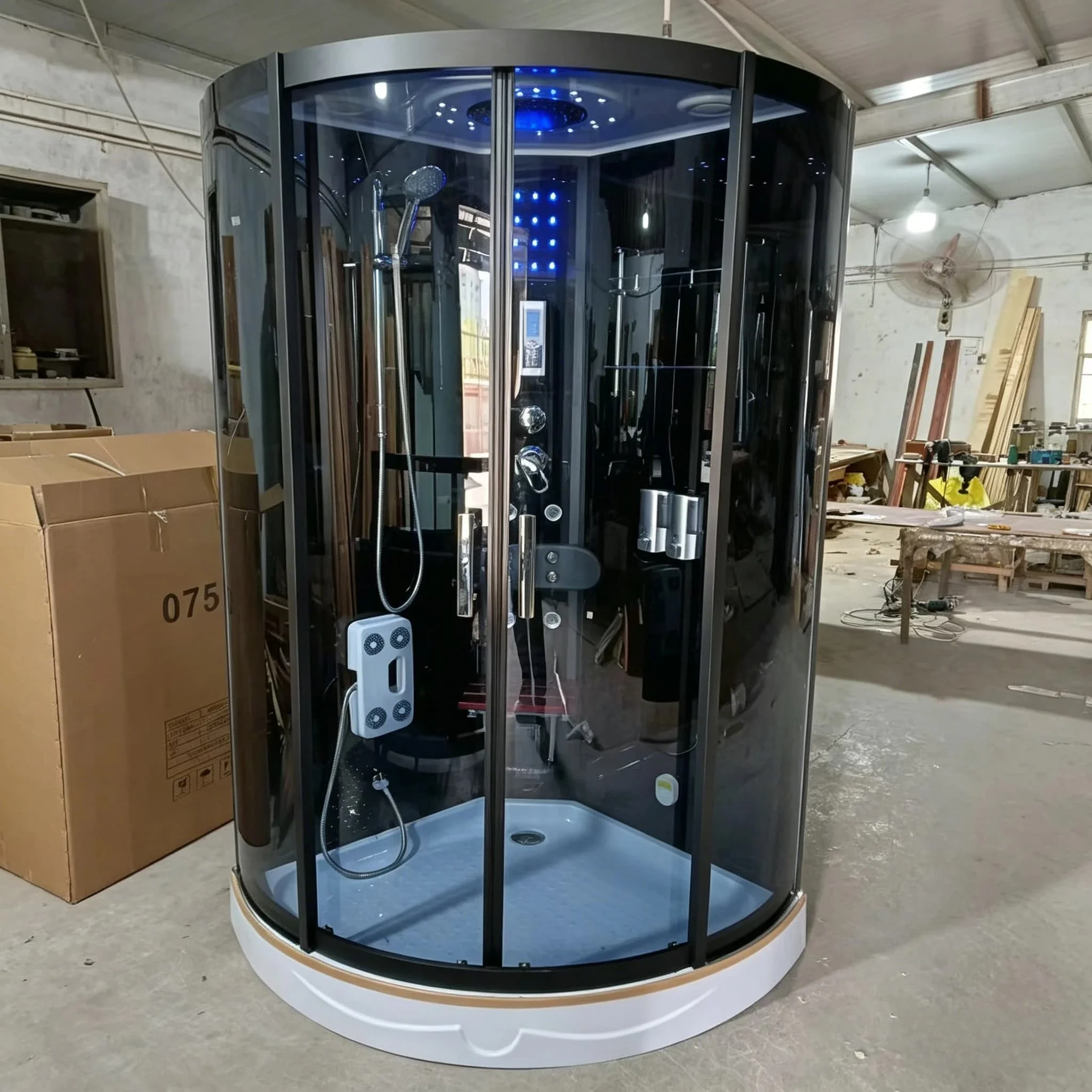 &c Popular Electric Steam Shower Room Walk in Showers Cabins High Quality Steam Bath Cabin with Back Foot Massage