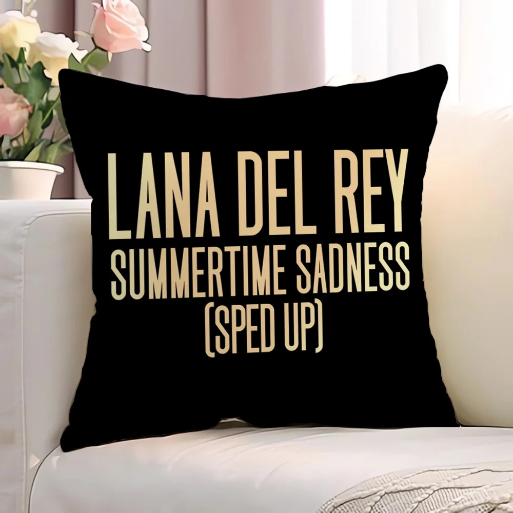 L-lana Del ReyS Pillowcase 40*40 Case for Pillow Cover Short Plush Chair Cushion Lounge Chairs Decorative Pillowcases 40x40 Sofa