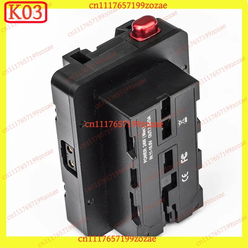 K03 V-Lock Battery Converter Plate V NP-F to V-Mount D-Tap for LED Light Monitor, Replacement Parts